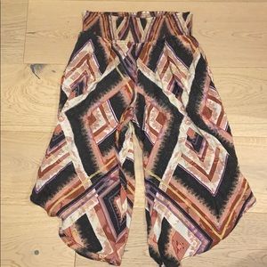 Free People angled hem pants
